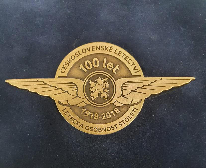 Odznak 100 let Československého letectví Letectví – letecká osobnost století (1918-2018)